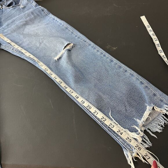 abercrombie fitch ankle straight ultra high rise Jeans Distressed Size 28 - Picture 10 of 10